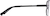 Side view of Yucca Aviator Glasses 328121 in Black thumbnail