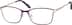 Rectangle Glasses 328217 in Berry