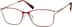 Rectangle Glasses 328218 in Red
