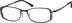 Rectangle Glasses 328721 in Black