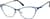 Angle view of Cat-Eye Glasses 328816 in Blue thumbnail