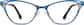 Front view of Cat-Eye Glasses 328816 in Blue thumbnail