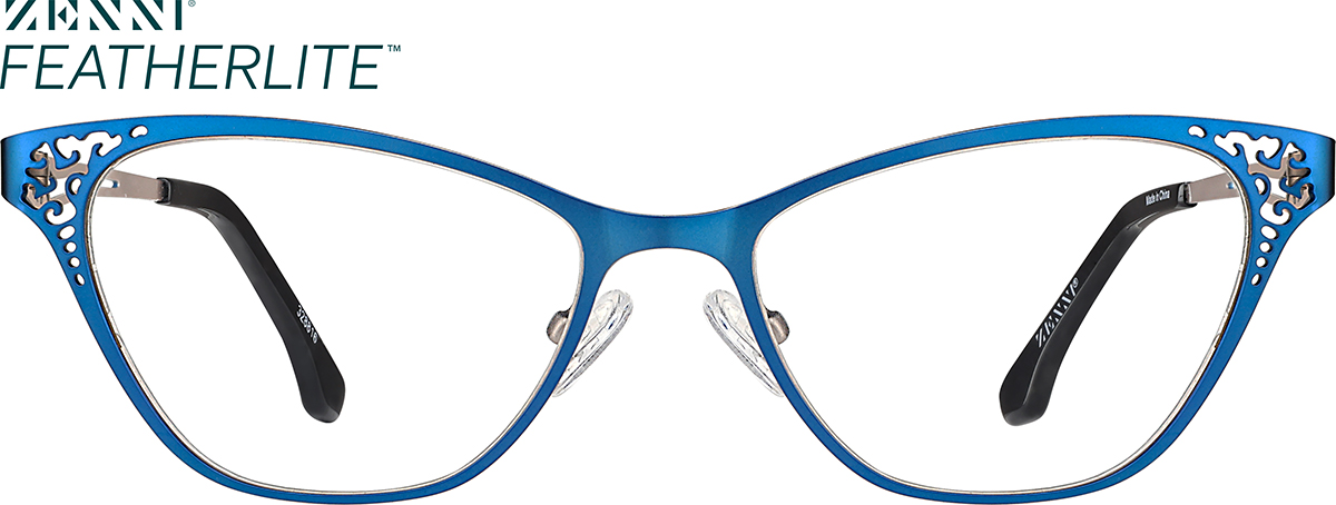 Blue Cat-Eye Glasses