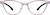 Front view of Cat-Eye Glasses 328817 in Pink thumbnail