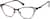 Angle view of Cat-Eye Glasses 328821 in Black thumbnail