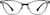 Front view of Cat-Eye Glasses 328821 in Black thumbnail