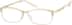 Rectangle Glasses 328914 in Gold