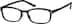 Rectangle Glasses 328921 in Black