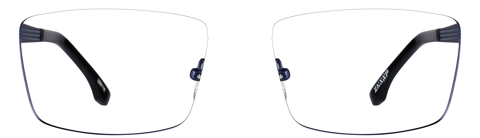 Blue Rectangle Glasses #329116 | Zenni Optical Canada