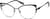 Angle view of Cat-Eye Glasses 329421 in Black thumbnail