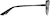 Side view of Cat-Eye Glasses 329421 in Black thumbnail