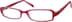 Rectangle Glasses 337128 in Red