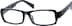 Rectangle Glasses 337921 in Black