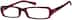 Rectangle Glasses 338118 in Red