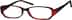 Rectangle Glasses 338518 in Red