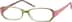 Rectangle Glasses 338524 in Green