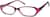 Angle view of Rectangle Glasses 338537 in Purple thumbnail