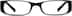 Rectangle Glasses 339121 in Black