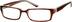Rectangle Glasses 339615 in Brown