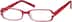 Rectangle Glasses 339718 in Red