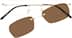 Rectangle Polarized Magnetic Snap-on Set 348114 in Gold