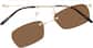Front view of Rectangle Polarized Magnetic Snap-on Set 348114 in Gold thumbnail