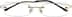 Rimless Glasses 362014 in Gold