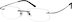 Rimless Glasses 362021 in Black