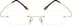 Rimless Glasses 363614 in Gold