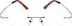 Rimless Glasses 363615 in Brown