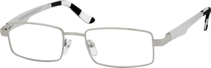 Silver Rectangle Glasses #365011 | Zenni Optical