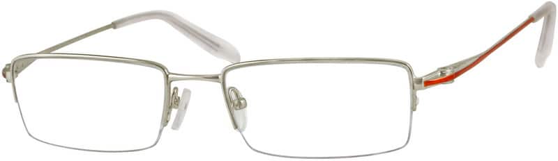 Silver Rectangle Glasses #365711 | Zenni Optical