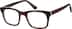 Square Glasses  366615 in Red