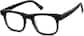 Angle view of Square Glasses 366621 in Black thumbnail