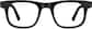 Front view of Square Glasses 366621 in Black thumbnail