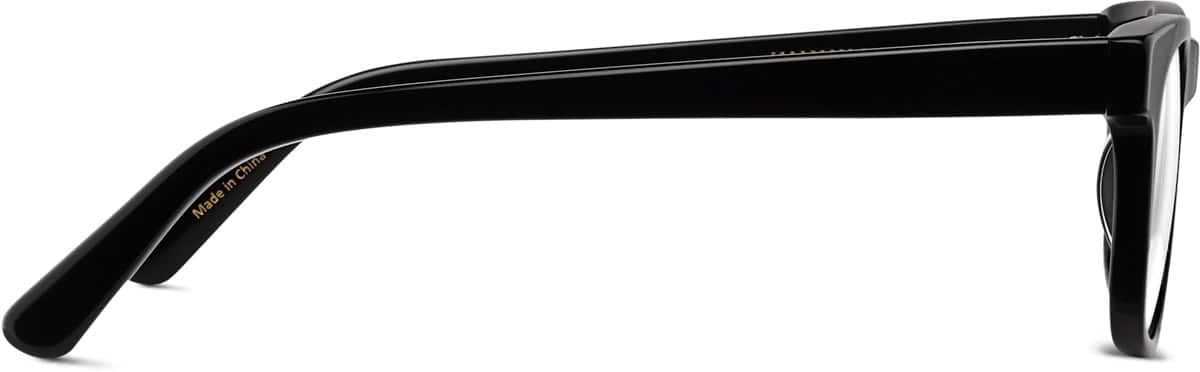 Side view of Square Glasses  366621 in Black