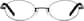 Front view of Oval Glasses 366812 in Gray thumbnail