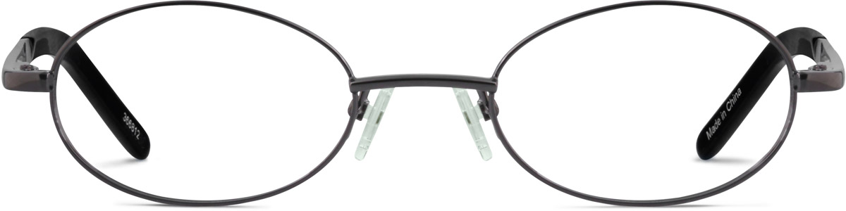 Gray Oval Glasses