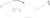 Angle view of Rimless Glasses 367530 in White thumbnail