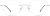 Front view of Rimless Glasses 367530 in White thumbnail