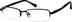 Rectangle Glasses 367821 in Black