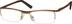 Rectangle Glasses 369614 in Gold