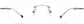 Front view of Customizable Titanium Rimless Glasses 372229 in Multicolor thumbnail
