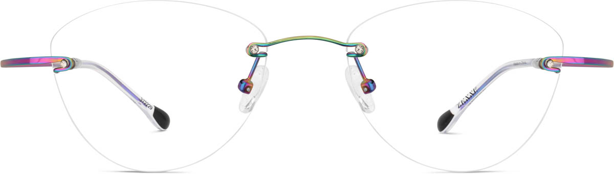 Multicolor Customizable Titanium Rimless Glasses
