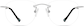 Front view of Customizable Titanium Rimless Glasses 372811 in Silver thumbnail