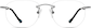 Front view of Customizable Titanium Rimless Glasses 372812 in Gray thumbnail