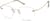 Angle view of Titanium Rimless Glasses 372814 in Gold thumbnail