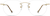 Front view of Titanium Rimless Glasses 372814 in Gold thumbnail