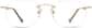 Front view of Customizable Titanium Rimless Glasses 372814 in Gold thumbnail