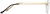 Side view of Titanium Rimless Glasses 372814 in Gold thumbnail
